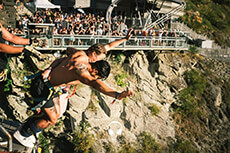 Bungy Jumping at an event is pretty epic