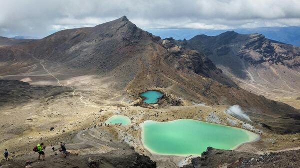 The Tongariro Alpine Crossing - famously Mount Doom from The Lord of the Rings