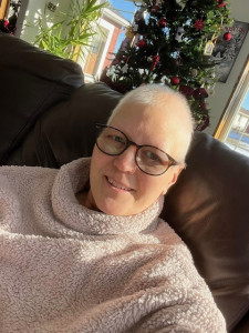 Rebecca during recovery at home