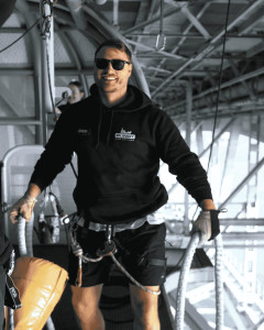 Jumpmaster Simon building confidence