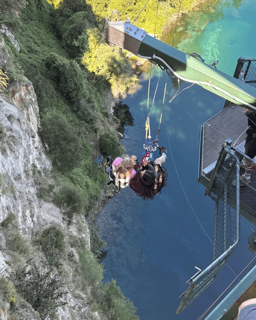 brave leap above water