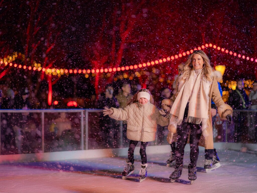 Ice skating at Ayrburn Winter Wonderland