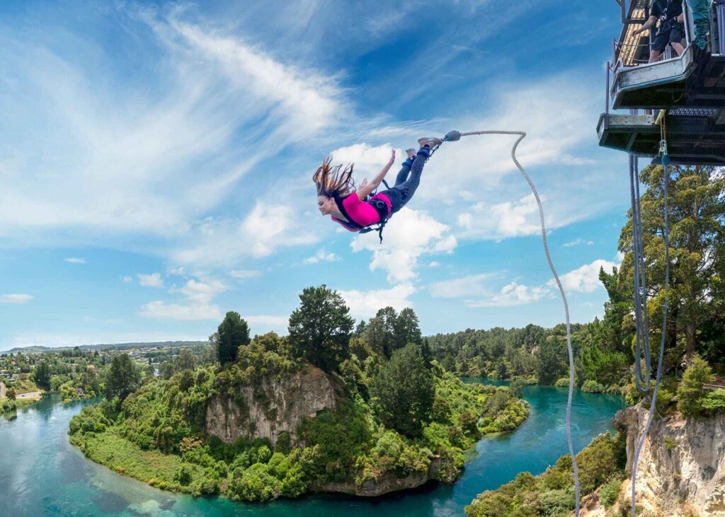 AJ Hackett bungy jump in Taupō