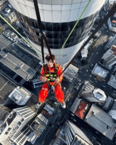 teenager doing auckland skyjump