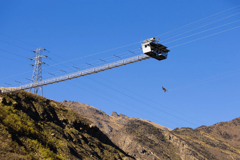 nevis swing pod over canyon